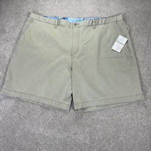 Tommy Bahama Mens 46 Boracay Short Khaki Cotton Tencel Stretch Resort Tropical